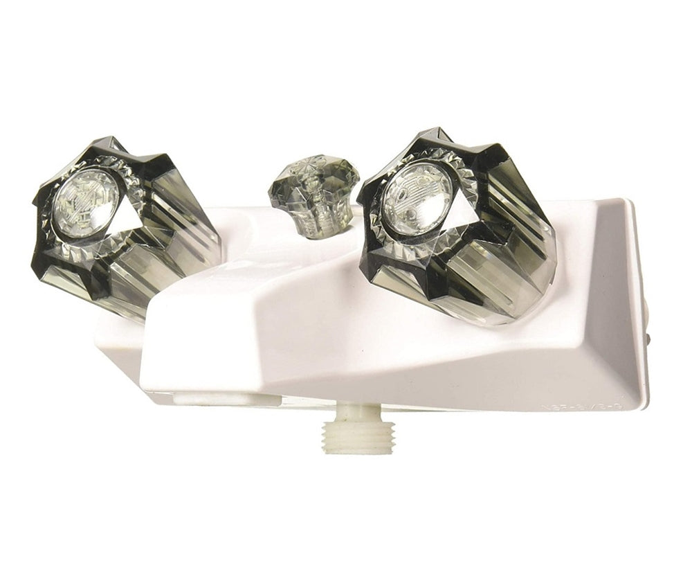 TUB FAUCET W/DIVERTER WHITE