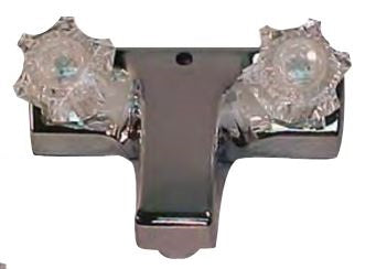 LAV.FAUCET CHROME/CLEAR HANDLE