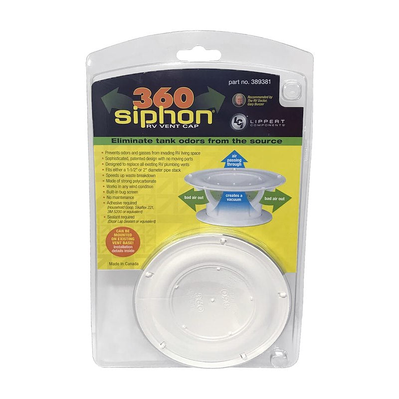 SEWER VENT 360 SIPHON WHITE