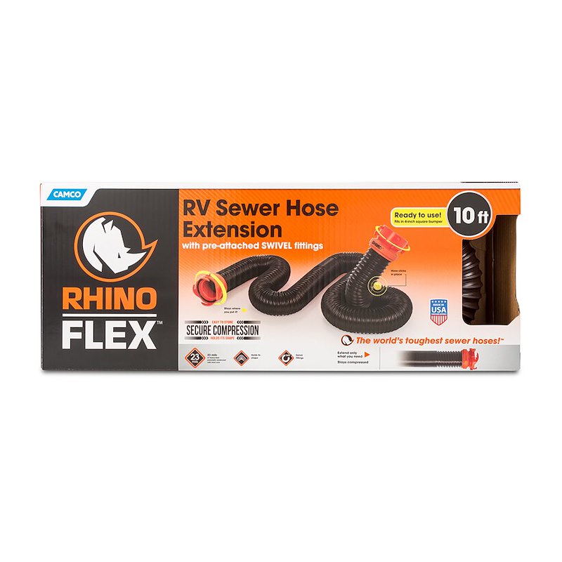 RHINOFLEX 10' SEWER HOSE