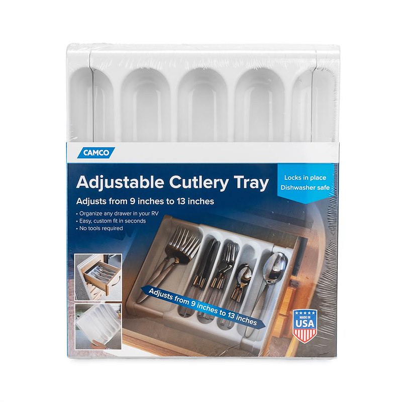 ADJUSTABLE CUTLERY TRAY