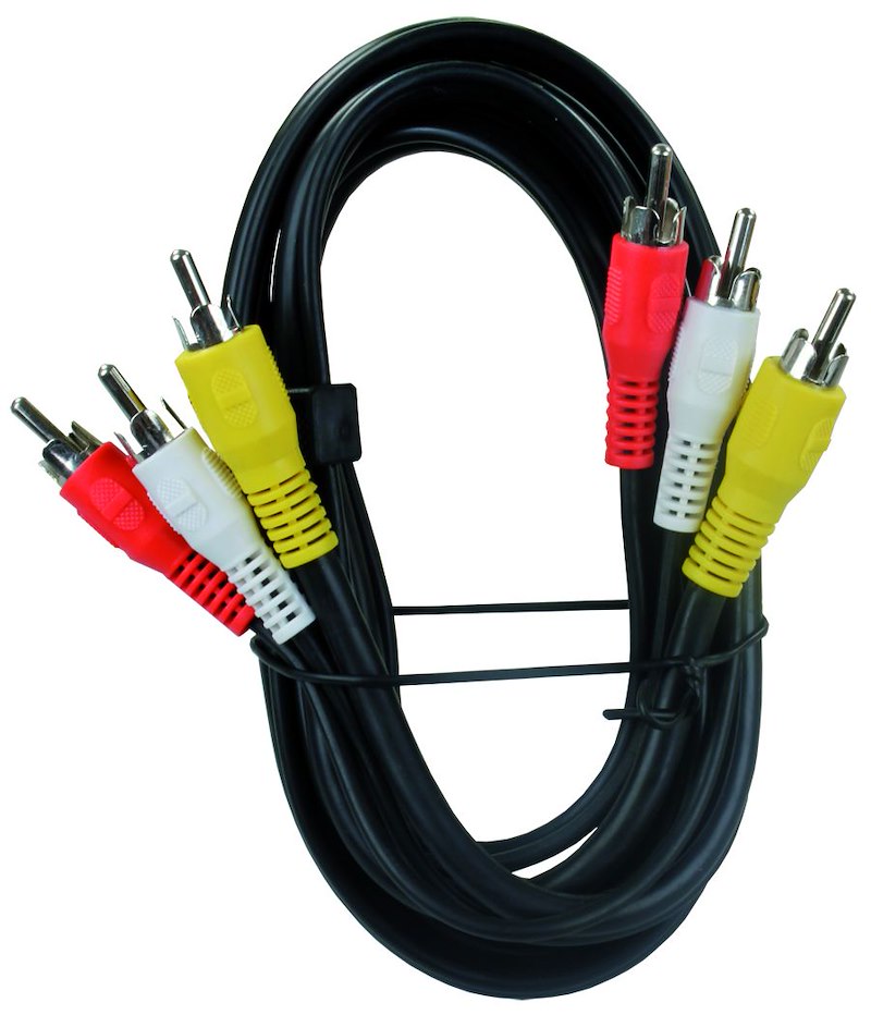 6' AUDIO/VIDEO CABLE 3-WIRE