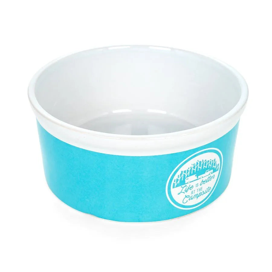 CERAMIC TEAL PET BOWL NLA