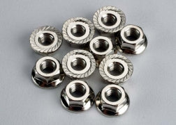 TRAXXAS NUTS FLANGED 4mm (10)