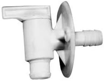 DRAIN VALVE 1/2" BARB W/FLANGE