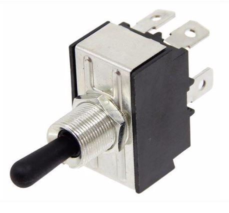 SWITCH On-Off-On Momentary BLK