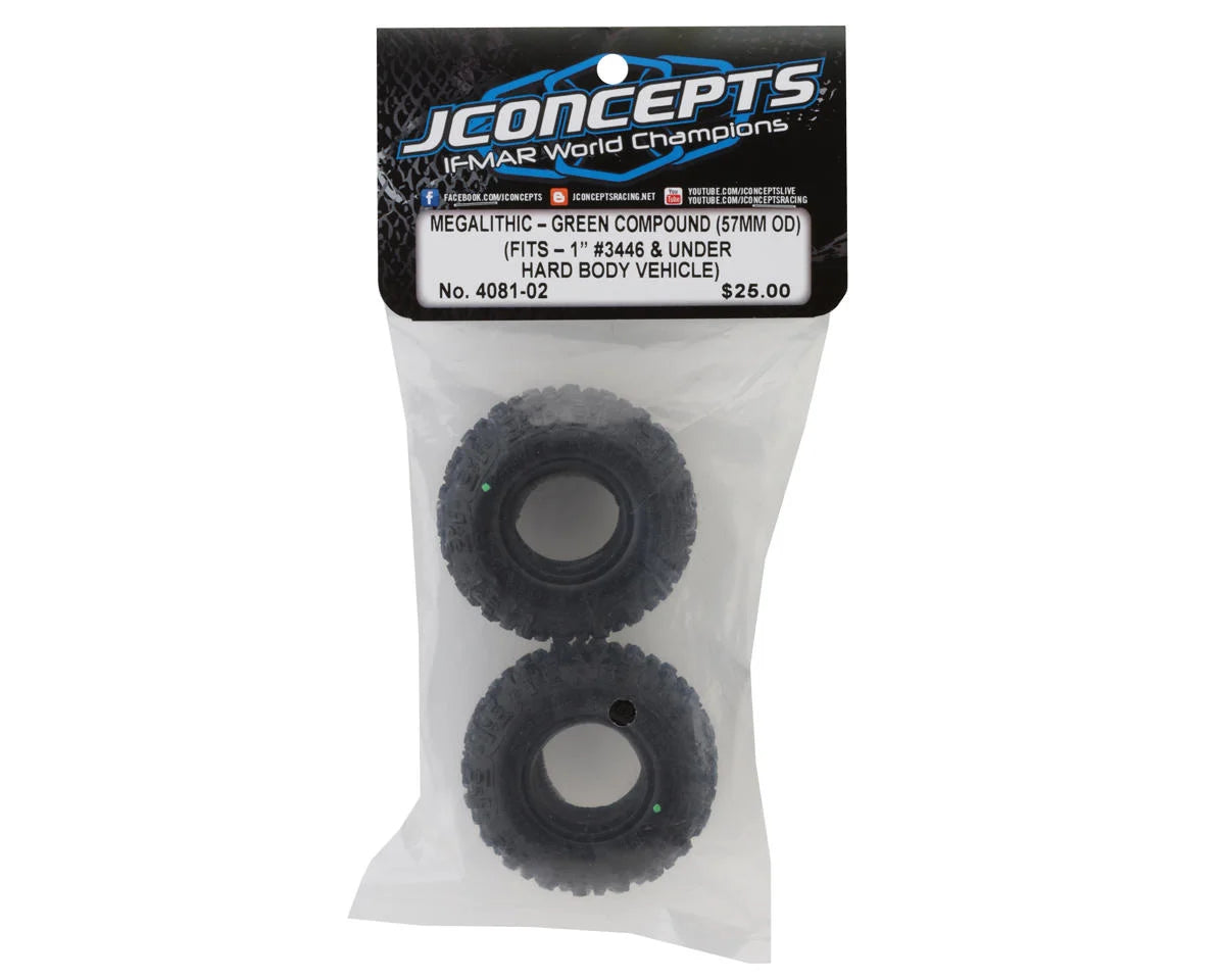 JC 1" MEGALITHIC GRN TIRE 57MM