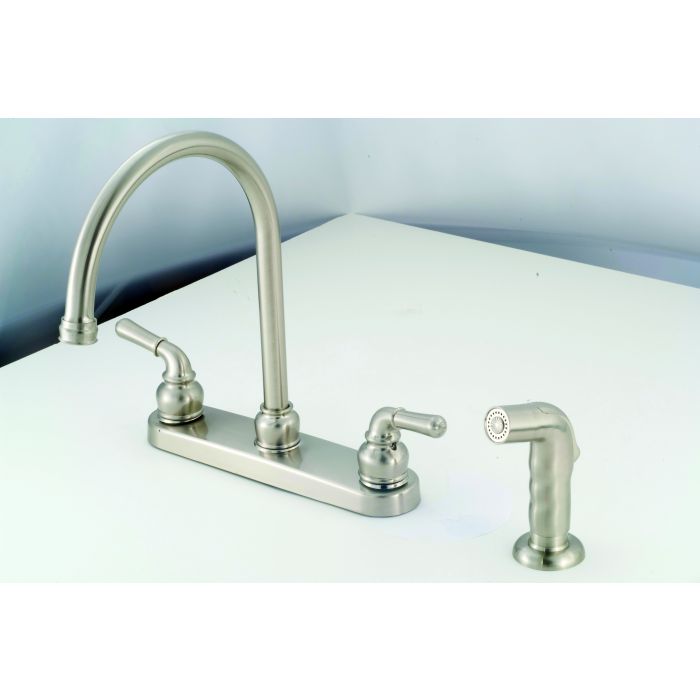 KITCHEN FAUCET W/SPRAYER NCKEL
