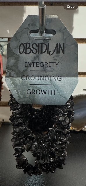 CHIP BRACELET OBSIDIAN
