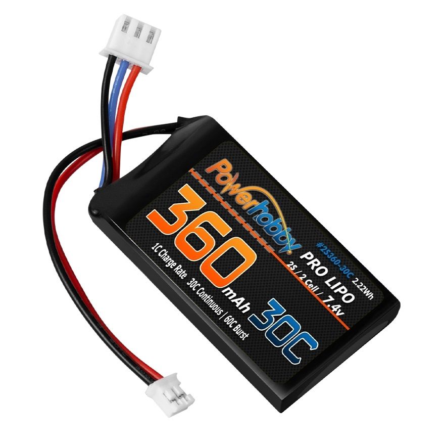SCX24 M360MAH 2S LIPO BATTERY