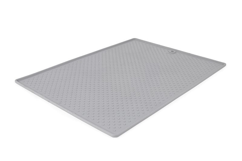 PET DISH PLACEMAT GREY 19X13