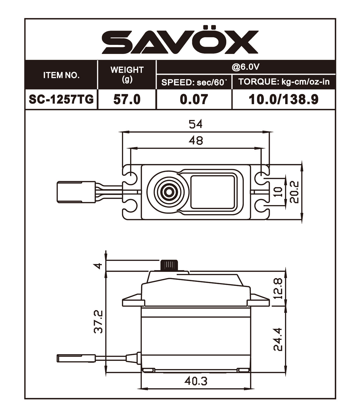 SAVOX BLACK EDITION SERVO