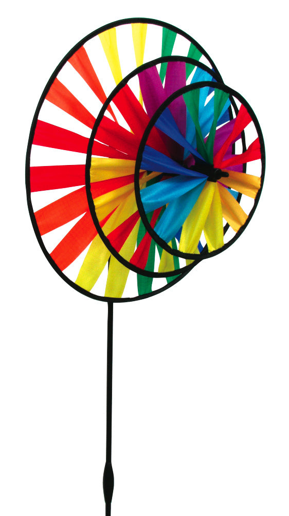 Rainbow 3-Wheel Pinwheel