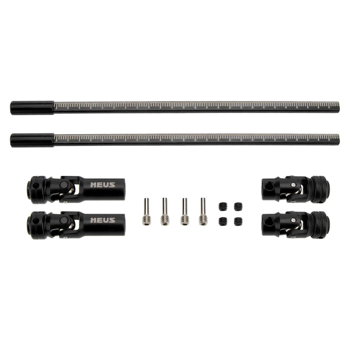 MEUS Racing SCX10 Cuttable Driveshafts 62-180MM for Axial SCX10 / Tamiya CC01 / Redcat Gen8 1/10 RC Crawler (2pcs)