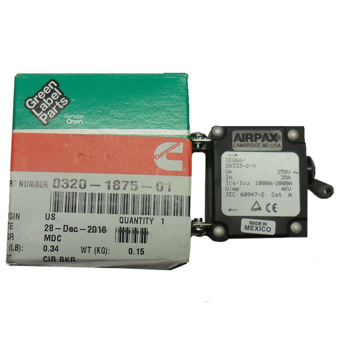 CUMMINS 35A CIRCUIT BREAKER