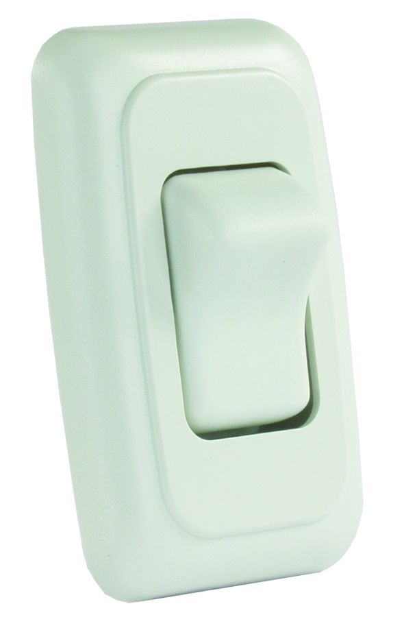 SINGLE ON/OFF SWITCH WHITE