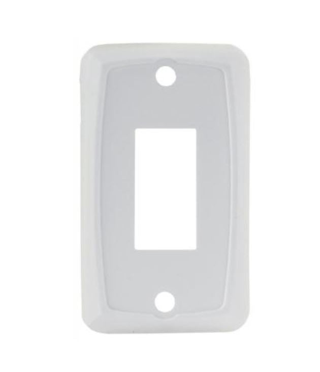 WALL PLATE WHITE SINGLE
