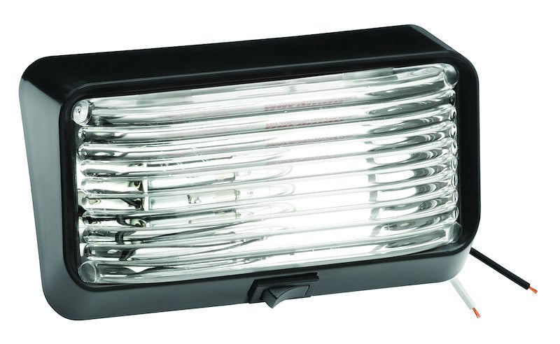 PORCH LIGHT W/SWITCH BLACK