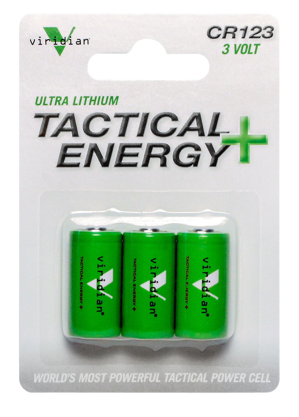 VIRIDIAN CR123 3V BATTERY 3PK