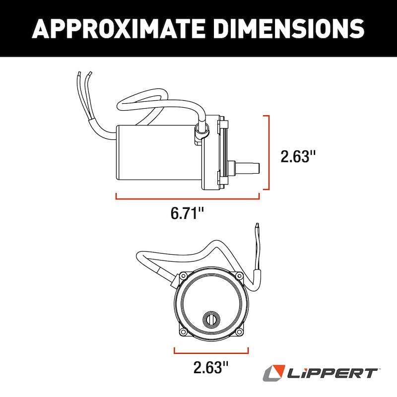 LIPPERT STABILIZER  JACK MOTOR