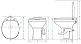 THETFORD RESIDENCE TOILET BONE