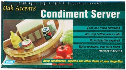 OAK CONDIMENT SERVER NLA
