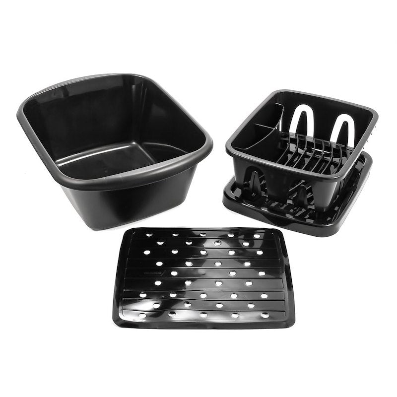MINI DISHPAN, DRAINER, & MAT
