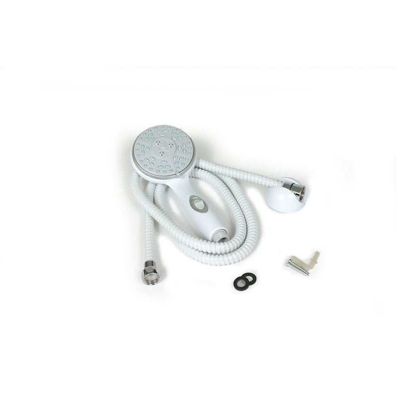 SHOWER HEAD & HOSE KIT WHITE