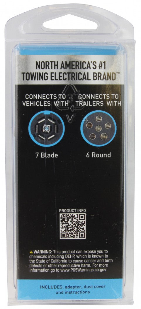 7-Way Blade To 6-Way Pin