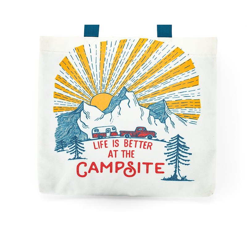 CAMCOTOTE BAG SUNRISE ON BEIGE