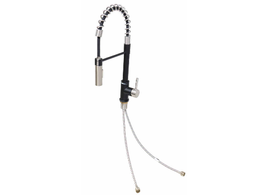 FAUCET COIL SPRING BLK/SN