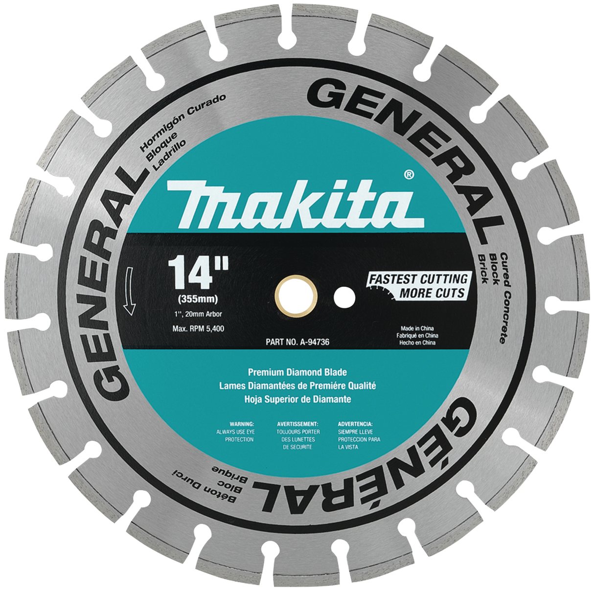 MAKITA 14" DIAMOND BLADE