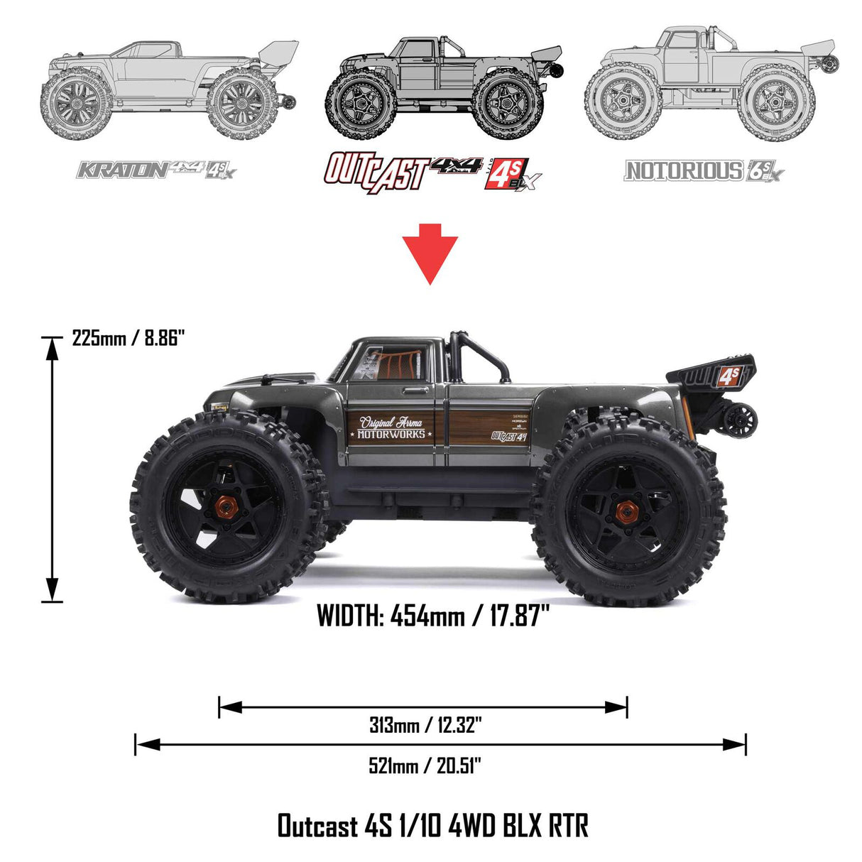 ARRMA OUTCAST 4X4  4S