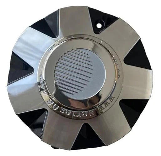 15" WHEEL CAP 7-1/2" BLK INLAY