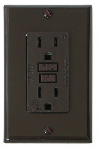 GFI OUTLET 120V/15A - BROWN