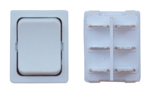 SWITCH MOMENTARY ON/OFF WHITE