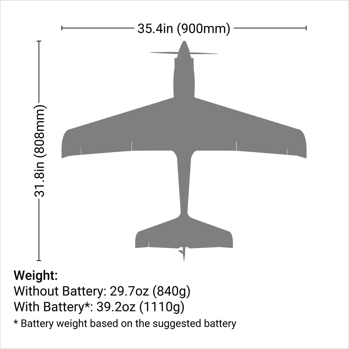 V900 BNF Basic, 900mm