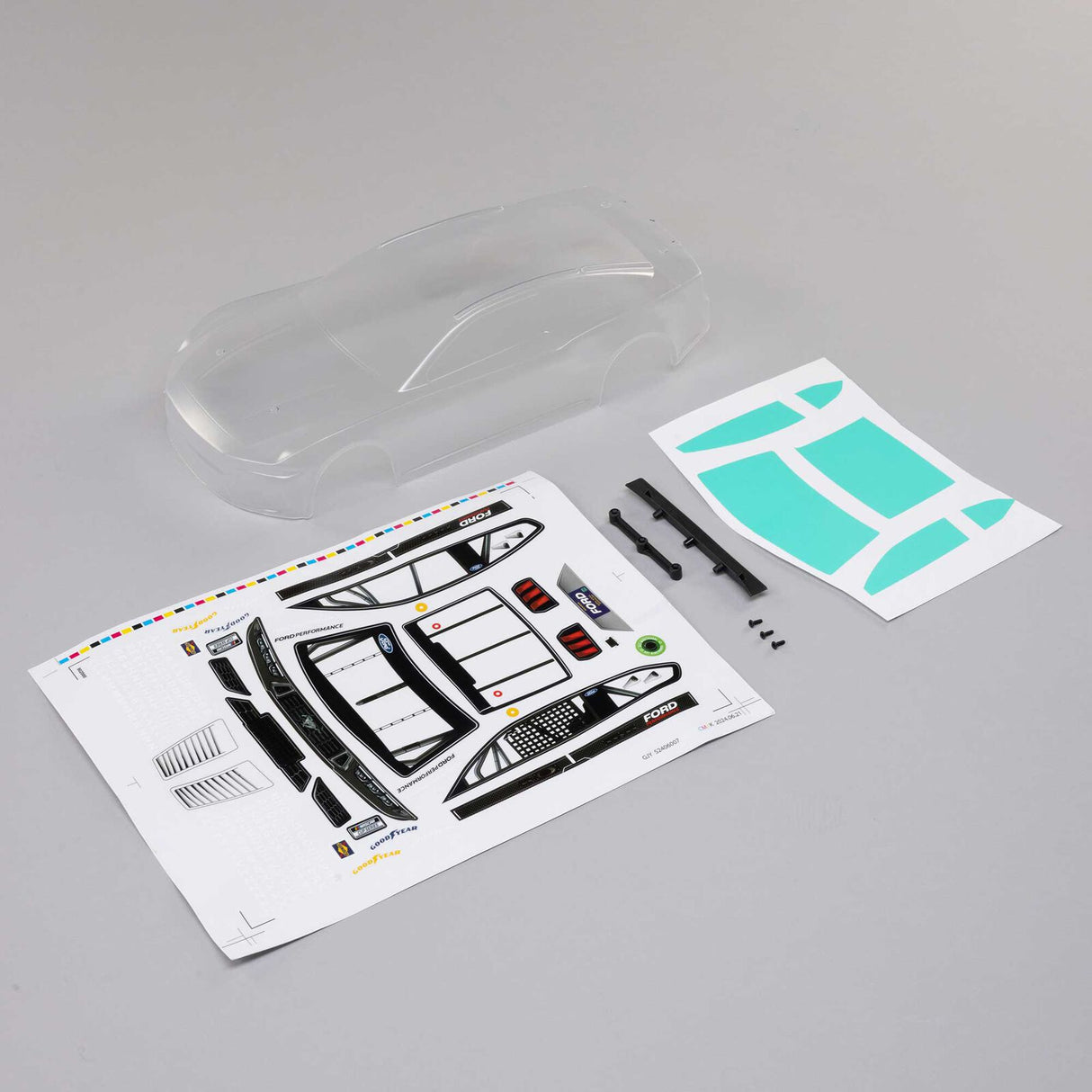 LOSI NASCAR CLEAR FORD BODY