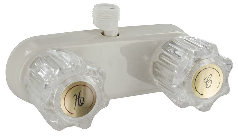 SHOWER FAUCET WHITE/CLEAR