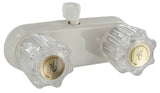 SHOWER FAUCET WHITE/CLEAR