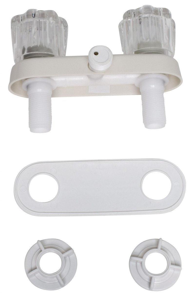 SHOWER FAUCET WHITE/CLEAR