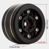 1" SCX24 BRASS BEADLOCK WHEELS