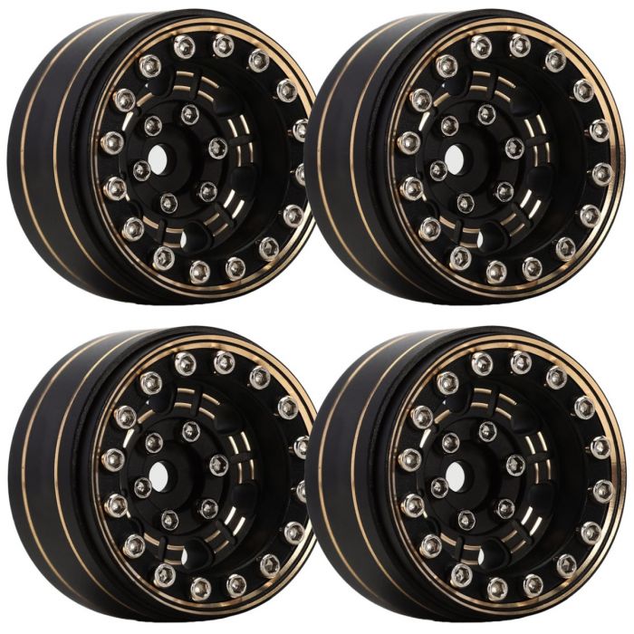 1" SCX24 BRASS BEADLOCK WHEELS