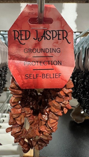CHIP BRACELET RED JASPER