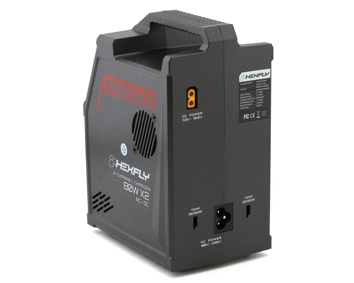HEXFLY 2CH CHARGER 80W X2