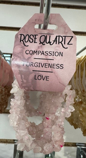 CHIP BRACELET ROSE QUARTZ