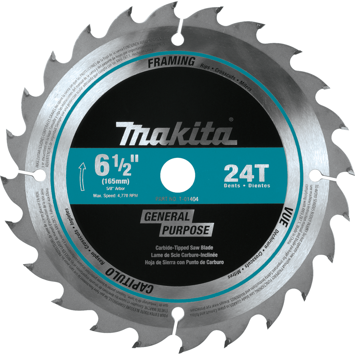 MAKITA 6-1/2" 24T FRAMING