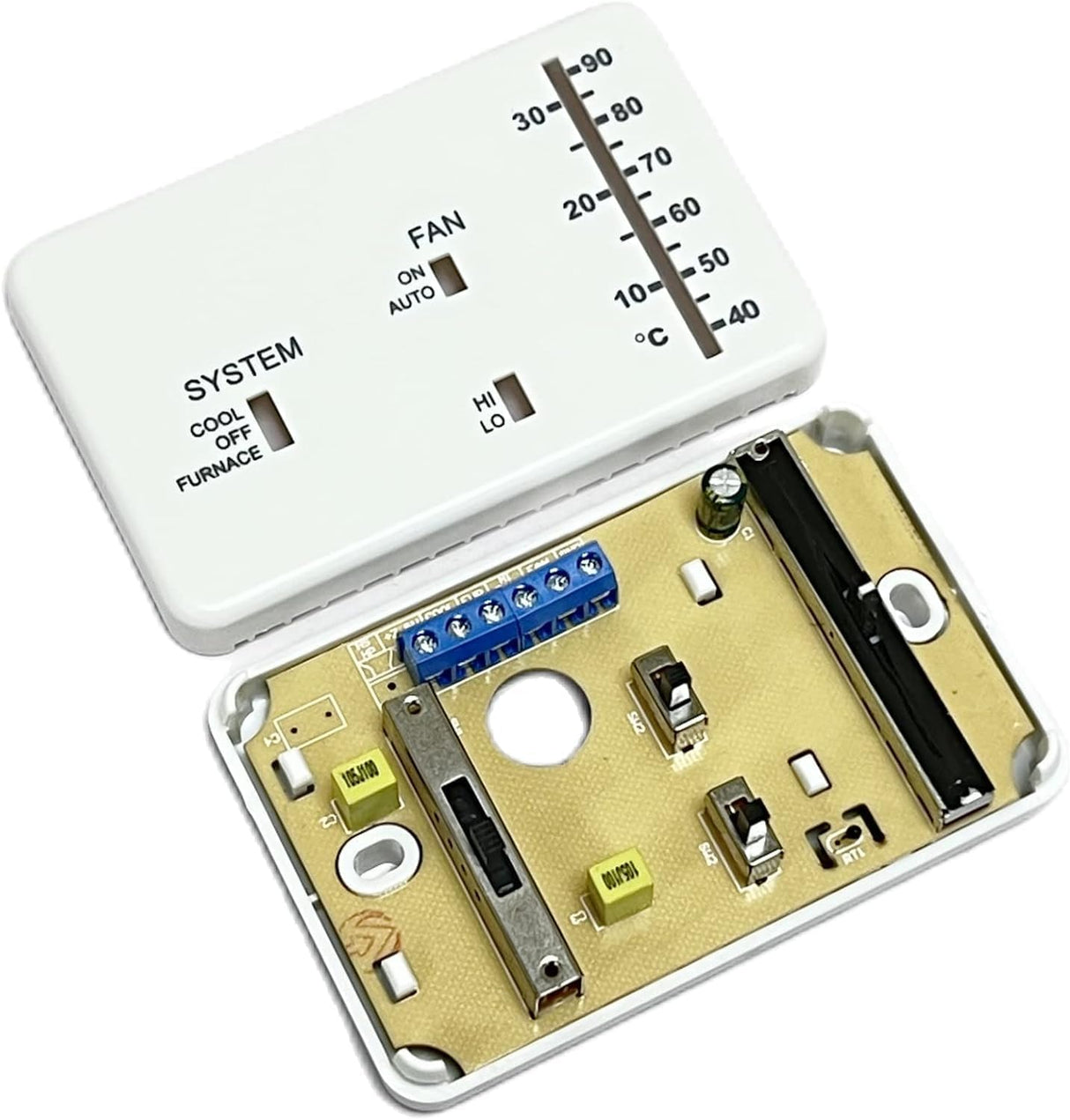 THERMOSTAT ANALOG WHITE