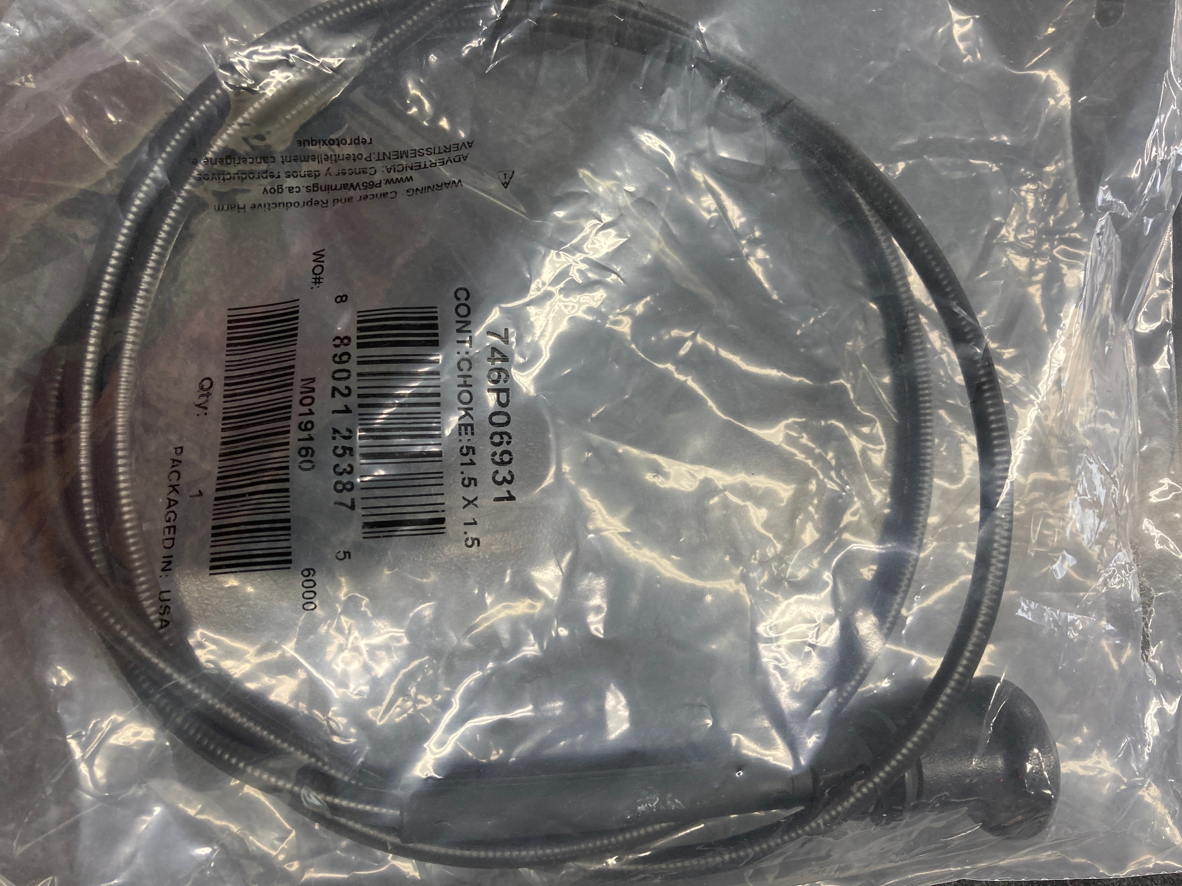 746P06931 CHOKE CABLE – Buscher Bros