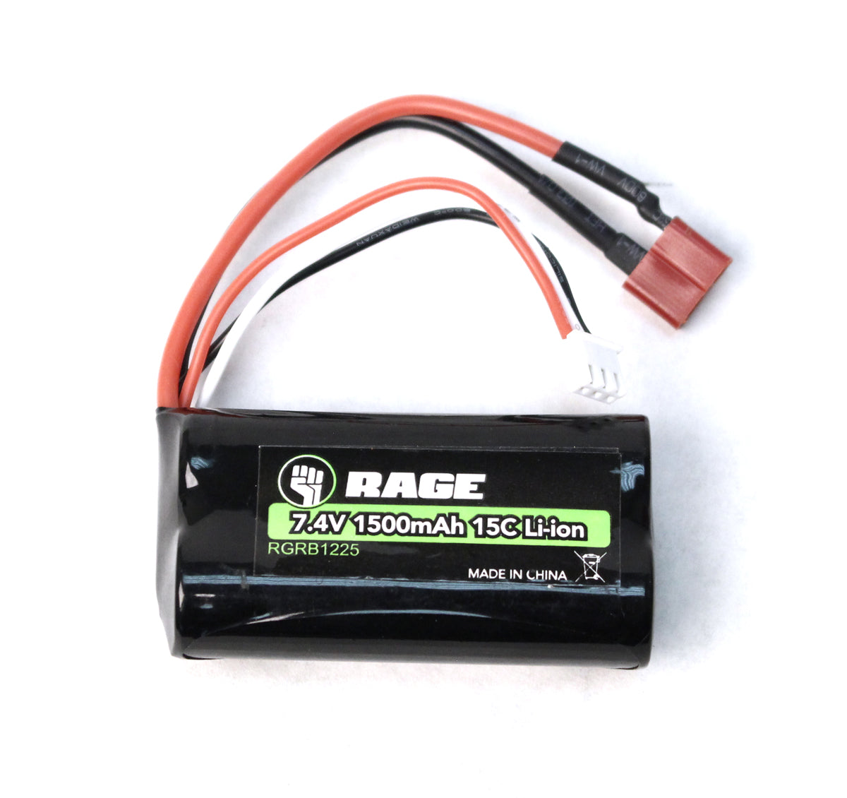 RAGE 2S 7.4V 15C LiPO 1500MAH